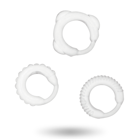 SET 3 ANILLOS PENE CLEAR