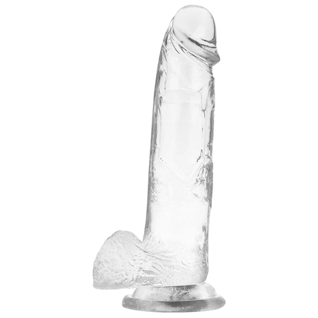 CLEAR DILDO REALISTA TRANSPARENTE 22CM